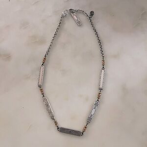 Gold and silver Brighton necklace